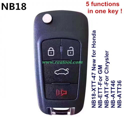 Keydiy NB18 Remote Key for KD900 KD900+ URG200  (5 functions in one key )