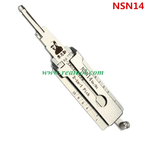 Original Lishi 2 in 1 NSN14 locksmith tool