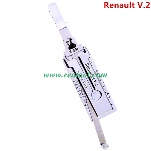 Original Lishi 2 in 1 Re-nault V.2  locksmith tool