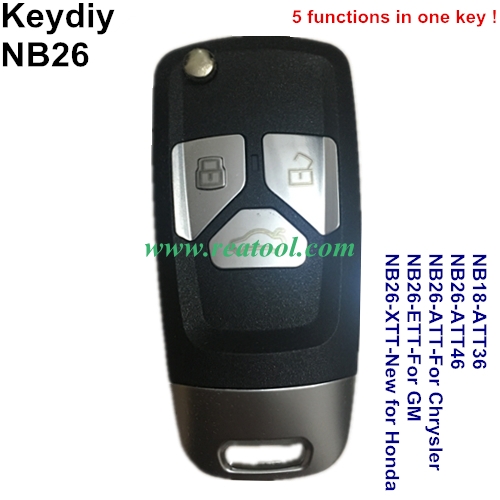 Keydiy NB26 Remote Key for KD900 KD900+ URG200 (5 functions in one key )