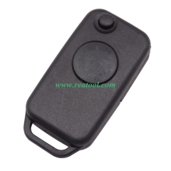 For BENZ 1 Button flip key blank 2 track