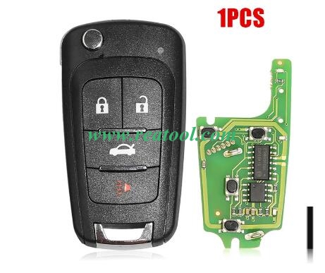 Xhorse XKBU01EN Wire Remote Key for Buick Flip 4 Buttons English