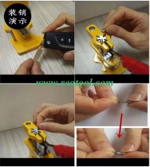 Locksmith Tool Flip Remote Car Key Pin Remover Assemble or Diassemble Key Blade