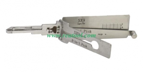 SX9 Lishi 2 in 1 decode and lockpick for Peu-geot Citr-oen only for ignition lock