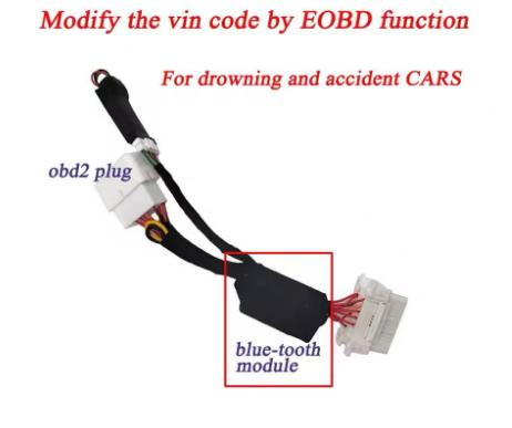 Frame Number Modification OBD Module EOBD Emulator Car 17 Digit VIN Simulator Work with Launch Tablet or Android APP