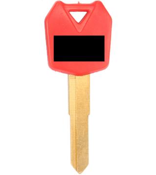 For KAWASAKI Motorcycle key blank with right blade （red color)
