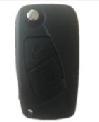 For Fiat 2 button remote key blank black one