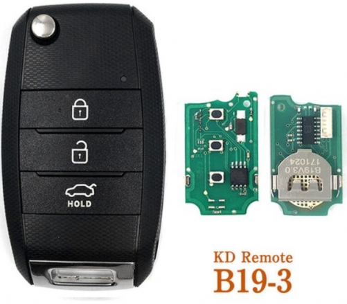 For Hyundai style B19-3 3 button remote key for
KD300 and KD900 and URG200 to produce any model 
remote