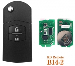 For Mazda style 2 button remote key B14 for
KD300 