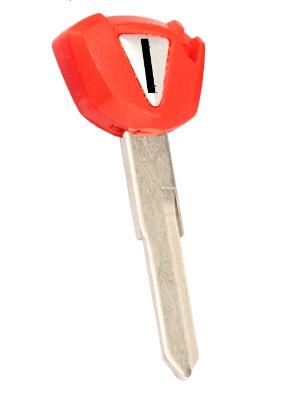 For KAWASAKI Motorcycle key blank left blade (Red color)