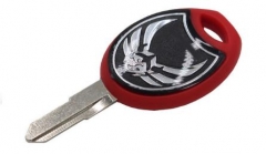 For Honda-Motor bike key blank with left blade（red