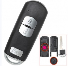 For Mazda 2+1 button remote key blank with blade (