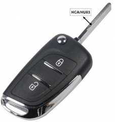 modified For peugeot replacement key shell with 2 