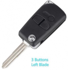 For Mitsubishi 3 Buttons Modified Remote Key Shell