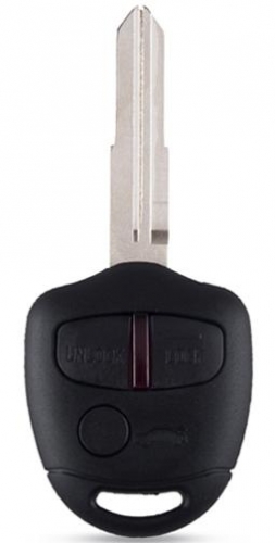 For Mitsubishi OUTLANDER 3 button remote key blank with right blade