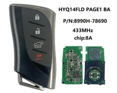 For Lexus NX450 2022+ Smart Key, 4Buttons 8990H-78