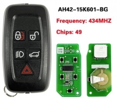 5 Button Full Smart Card Remote Car Key Fob 434Mhz