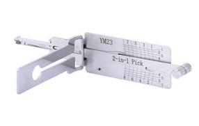 YM23 For Benz Smart flat key 2 in 1 decoder and lockpick