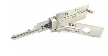 Original 2021 LISHI Tool KW1 2 IN 1 Lock Pick and Decoder Locksmith