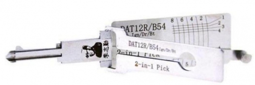 Lishi DAT12R X154 B54 for Isuzu Hino Heavy truck 2 in 1 locksmith tool