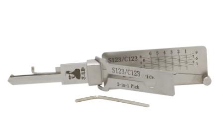 Lishi S123  2 In 1 
lock pick and decoder genuine for Schlage locks