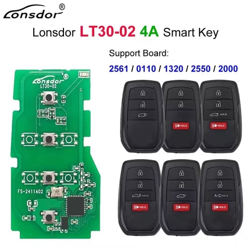 Lonsdor LT30-02 4B Smart Remote Car Key Board Work with K518 K518ISE KH100+
